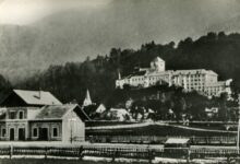 Der Bahnhof Arnoldstein um 1873. © Archiv Marktgemeinde Arnoldstein